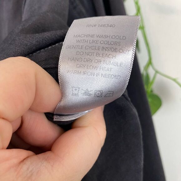 AMO Charcoal Ruffled Brushed-Twill Jacket P493 - Picture 8 of 8